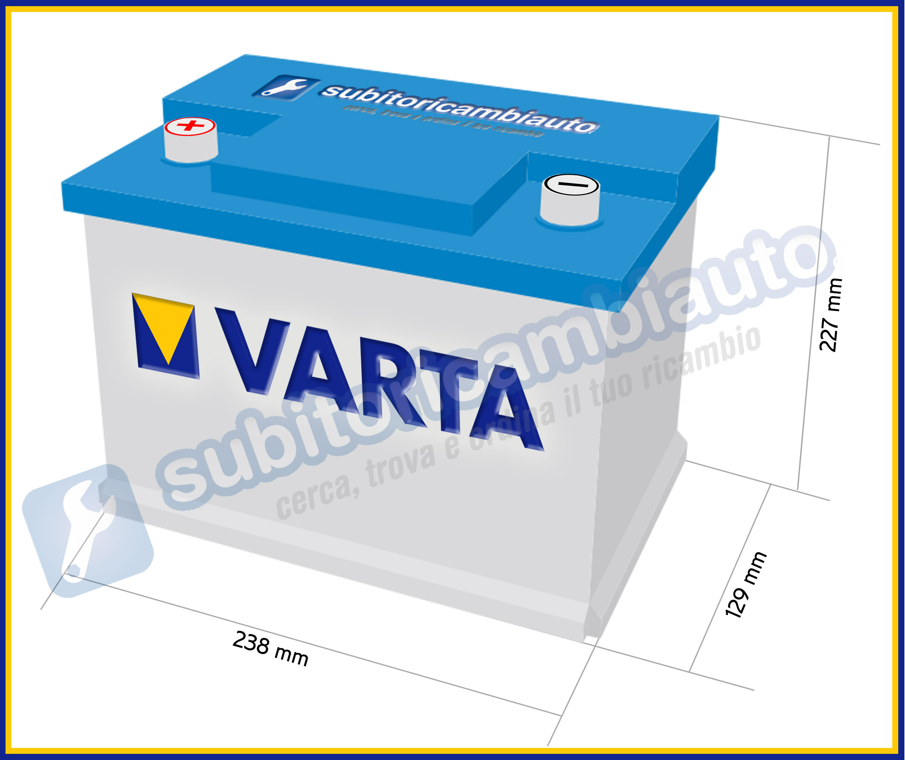 Car battery 45ah b33 Varta Blue Dynamic 330a Inspiration | eBay
