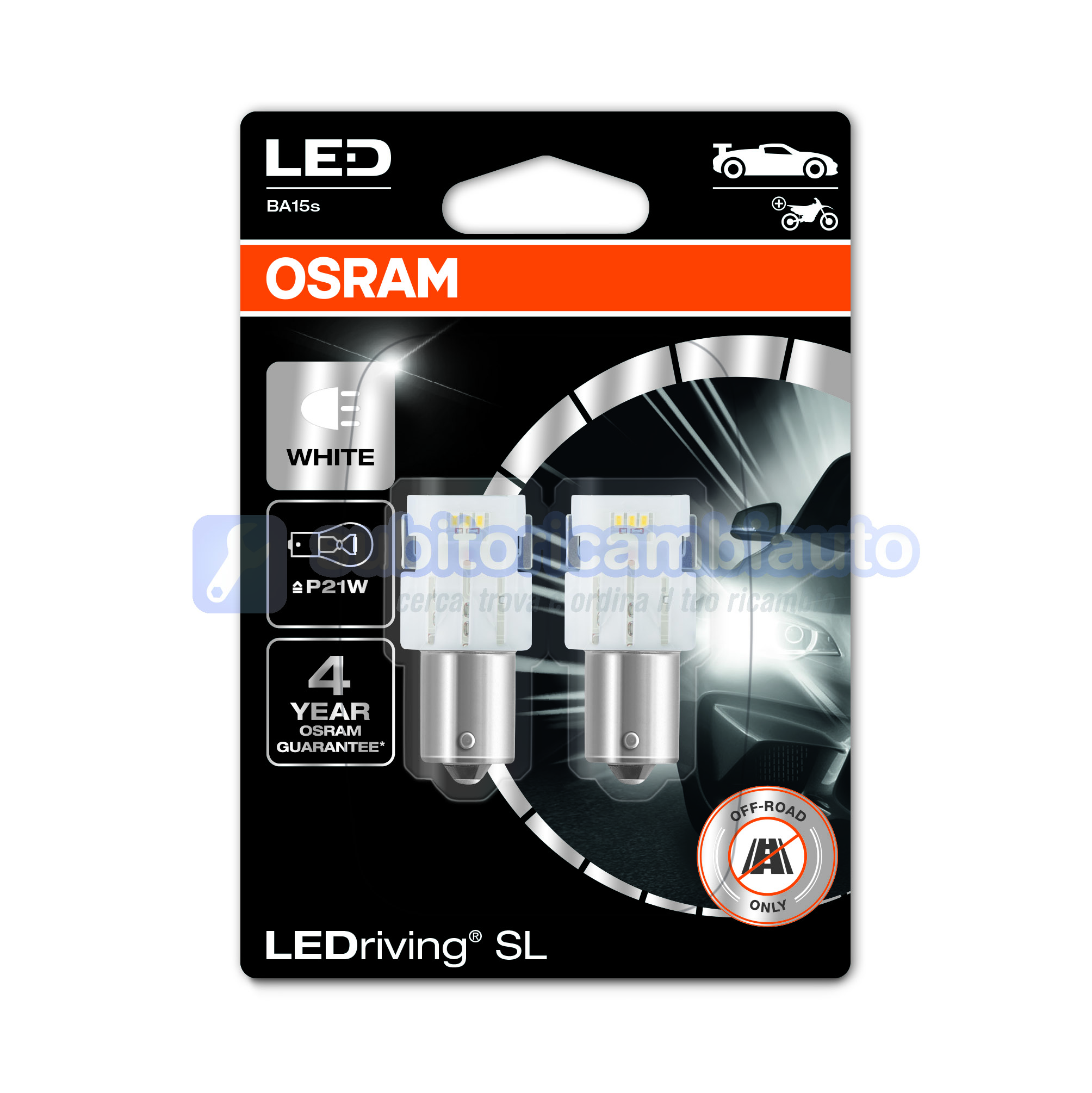 OSRAM LEDriving 7506DWP P21W 6000K 12V 2 LAMPADE LED 7506 DWP